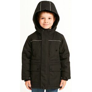 Urban Republic Parka Jacket Coat Hooded Winter Snow BLACK Kids Boys Size 5/6